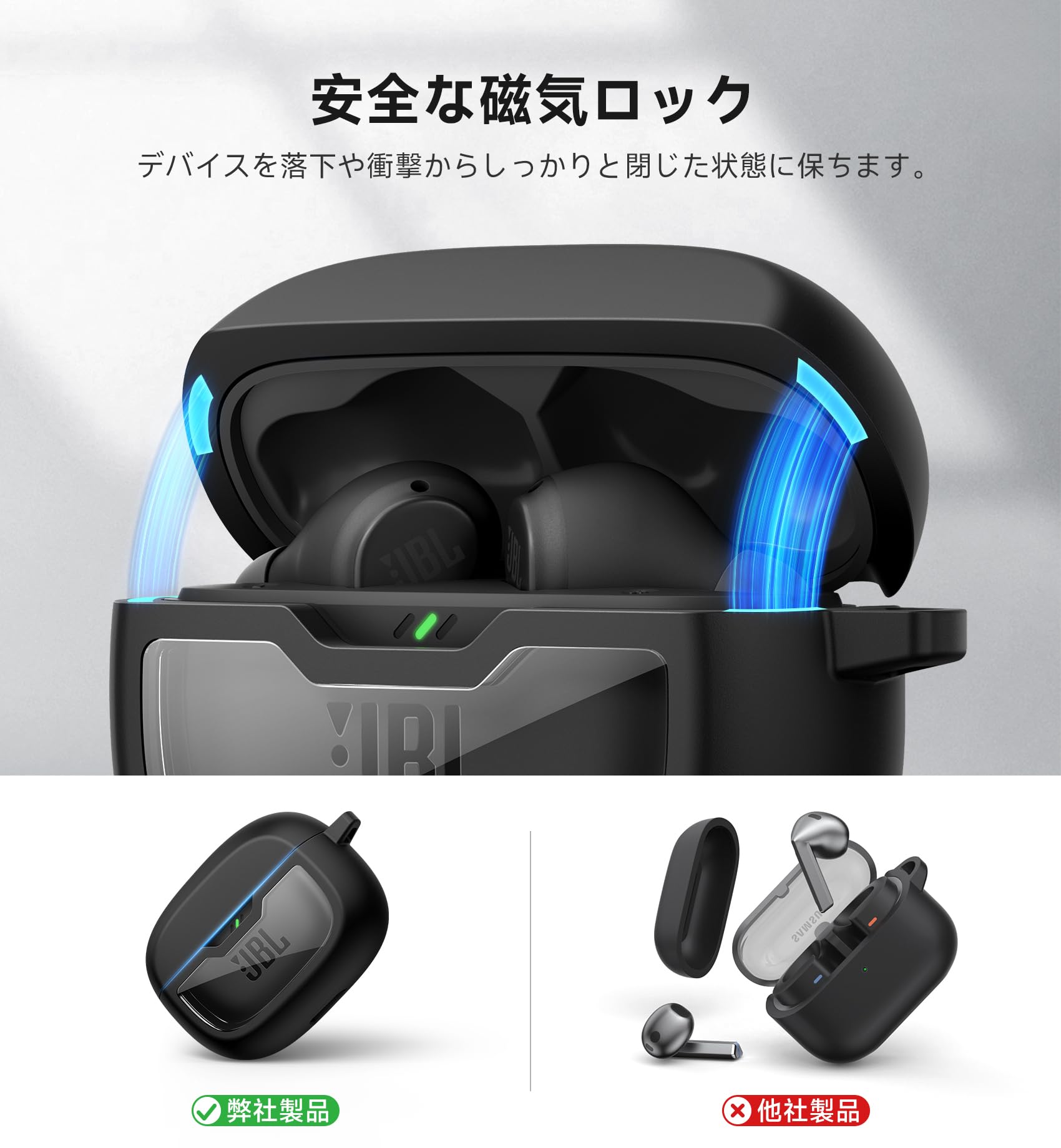 JBL Wave 200 TWS 用 ケース 全面保護カバー シリコンケース 紺 Amazon | JBL Wave 200 TWS 用 ケース 全面保護カバー シリコン